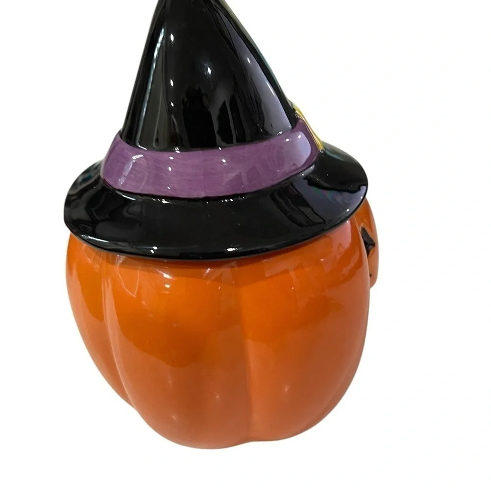 Cobwebs and Cauldrons Pumpkin Witch Mug with Witch’s Hat 7 inch 12 ounce